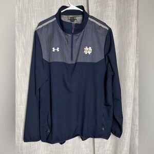Notre Dame Fighting Irish Under Armour Windbreaker 1/4 Zip Pullover Jacket 2XL